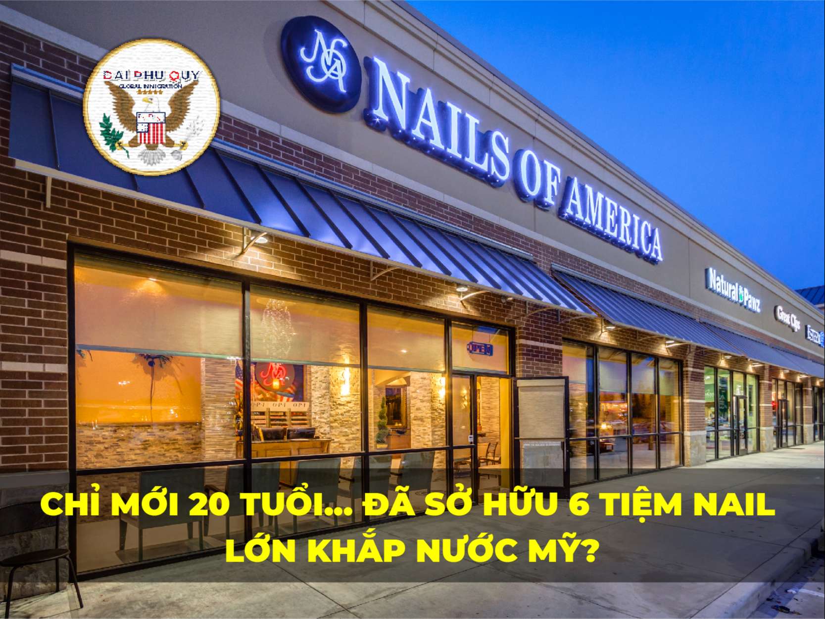 Chỉ mới 20 tuổi… Đã sở hữu 6 tiệm nail lớn khắp nước Mỹ?